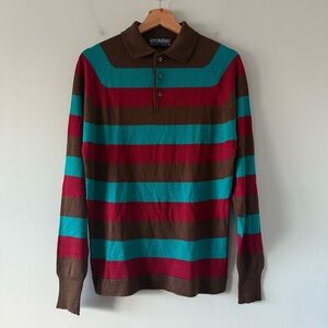 Vintage 60s Dadcore Grandpa Puritan 100% Orlon Acrylic Sweater USA Mens Medium